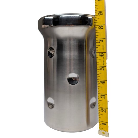 Waterford Marquis Stainless Steel Wine Cooler Silver Tone Polka Dimple Dot 9" - Picture 9 of 12